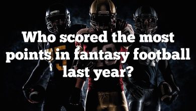 Who scored the most points in fantasy football last year?