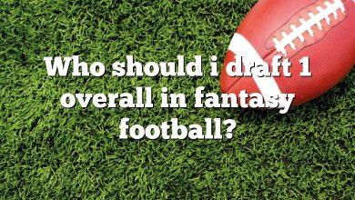 Who should i draft 1 overall in fantasy football?