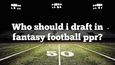 Who should i draft in fantasy football ppr?