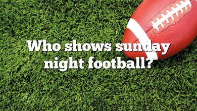 Who shows sunday night football?