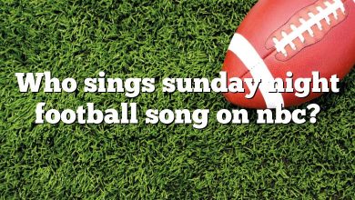 Who sings sunday night football song on nbc?