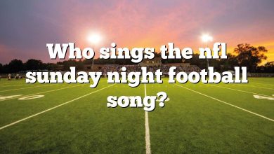 Who sings the nfl sunday night football song?