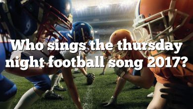 Who sings the thursday night football song 2017?