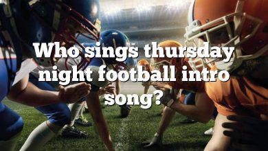 Who sings thursday night football intro song?