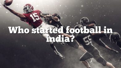 Who started football in india?