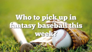 Who to pick up in fantasy baseball this week?