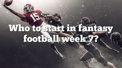 Who to start in fantasy football week 7?