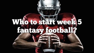 Who to start week 5 fantasy football?