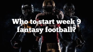 Who to start week 9 fantasy football?