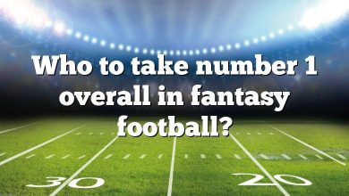 Who to take number 1 overall in fantasy football?