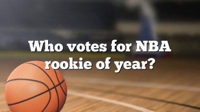 Who votes for NBA rookie of year?