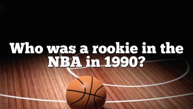 Who was a rookie in the NBA in 1990?