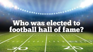 Who was elected to football hall of fame?