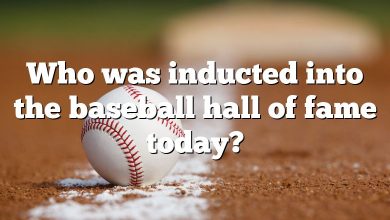 Who was inducted into the baseball hall of fame today?