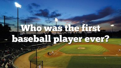 Who was the first baseball player ever?