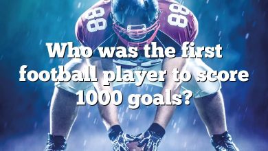 Who was the first football player to score 1000 goals?