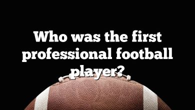 Who was the first professional football player?