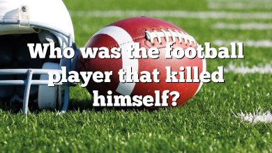 Who was the football player that killed himself?