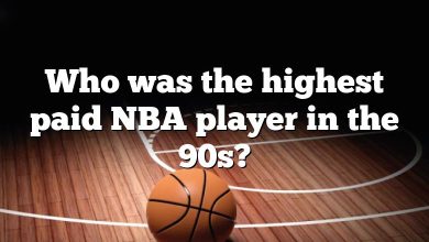 Who was the highest paid NBA player in the 90s?