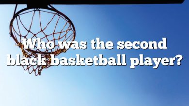 Who was the second black basketball player?