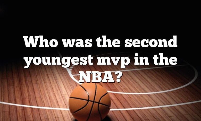 Who was the second youngest mvp in the NBA?