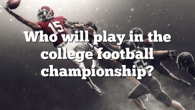 Who will play in the college football championship?