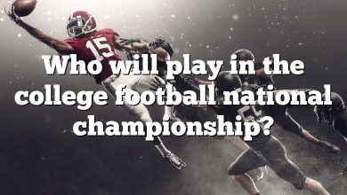 Who will play in the college football national championship?