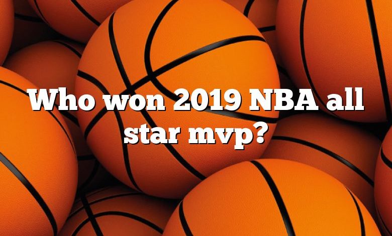 Who won 2019 NBA all star mvp?