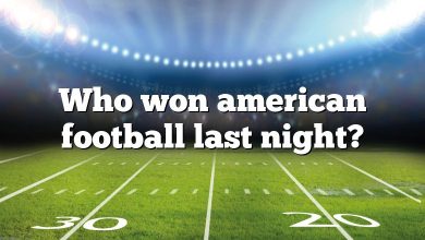 Who won american football last night?