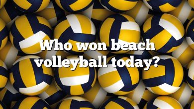 Who won beach volleyball today?