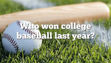 Who won college baseball last year?