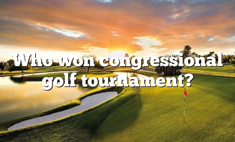 Who won congressional golf tournament?