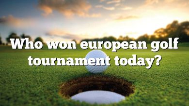 Who won european golf tournament today?