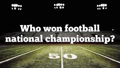 Who won football national championship?