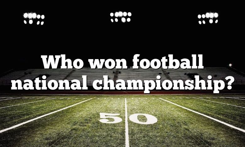 Who won football national championship?