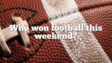 Who won football this weekend?