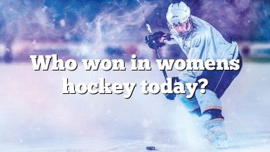 Who won in womens hockey today?