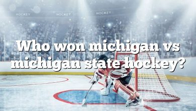 Who won michigan vs michigan state hockey?