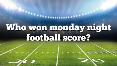 Who won monday night football score?