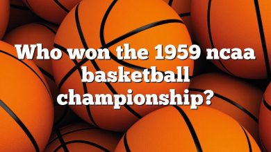 Who won the 1959 ncaa basketball championship?