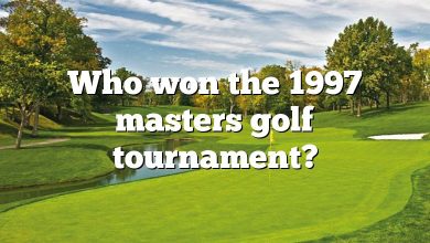 Who won the 1997 masters golf tournament?