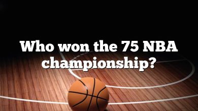 Who won the 75 NBA championship?