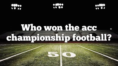 Who won the acc championship football?