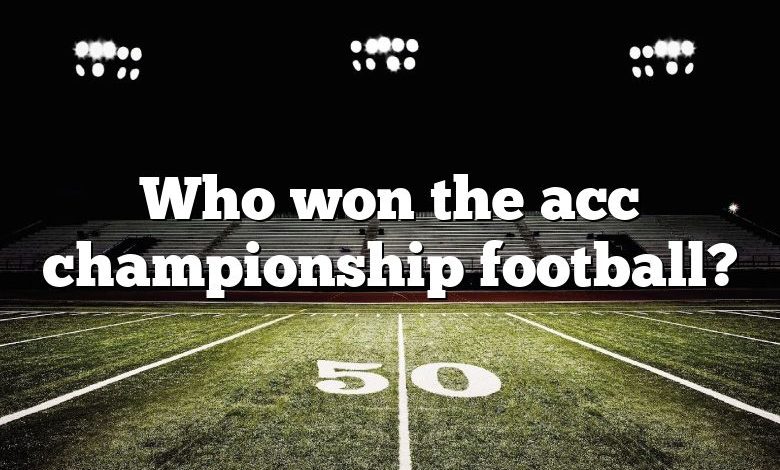 Who won the acc championship football?