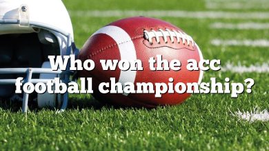 Who won the acc football championship?