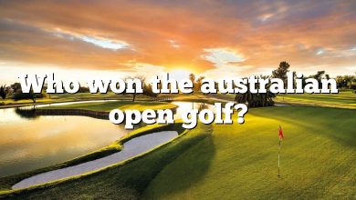 Who won the australian open golf?