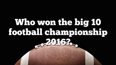 Who won the big 10 football championship 2016?