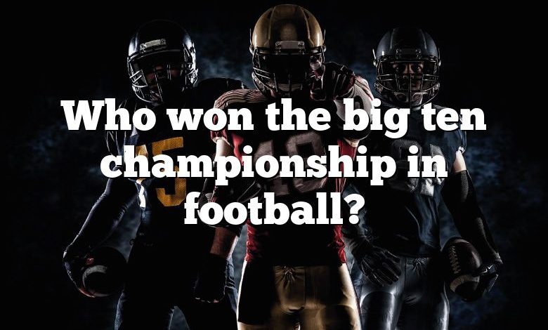 Who won the big ten championship in football?