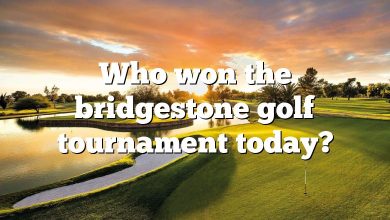 Who won the bridgestone golf tournament today?