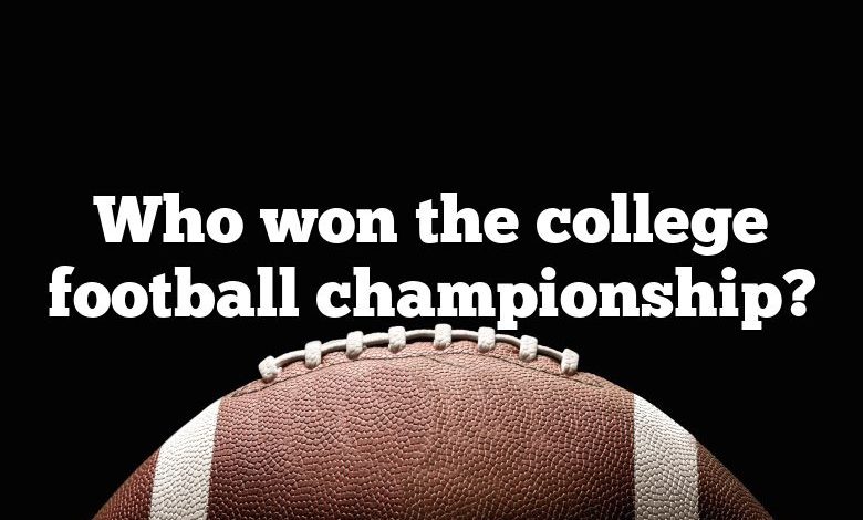 Who won the college football championship?